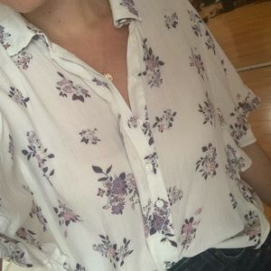 Code Mode Floral frill top